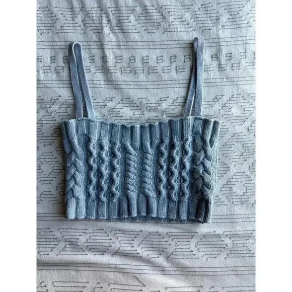 The Andamane Forget Me Not Crop Cardigan Set Wool Cashmere Women’s Size XL - Picture 8 of 12